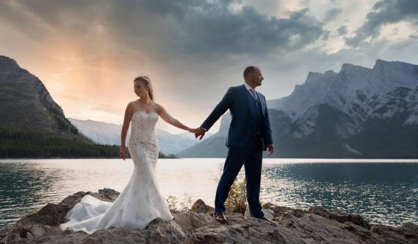 Audrey & Nathan | Sunrise After-wedding Session | Banff Wedding Photographers