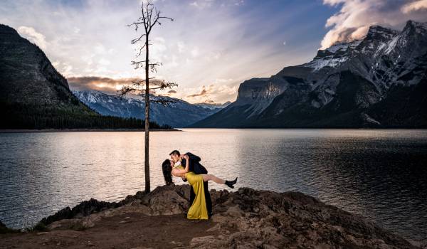 Beautiful Engagement in the Canadian Rockies