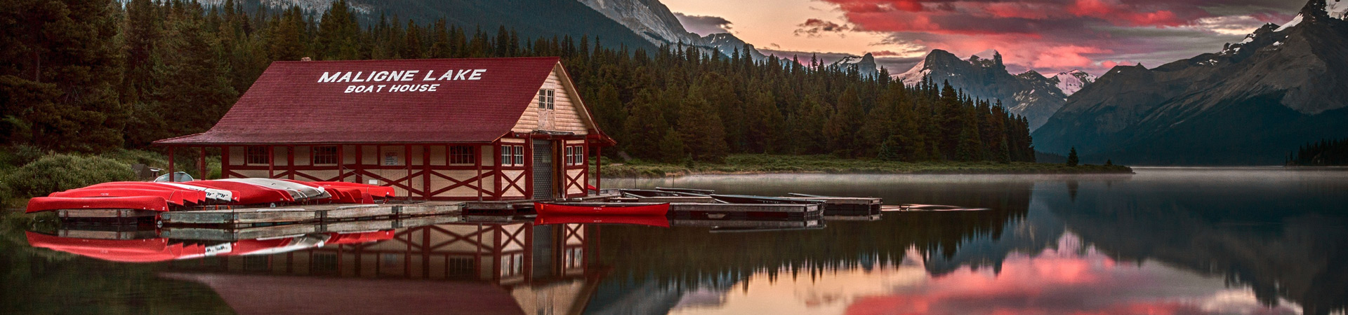 Boat House at Maligne Lake in Banff National Park | 4Eyes Photography