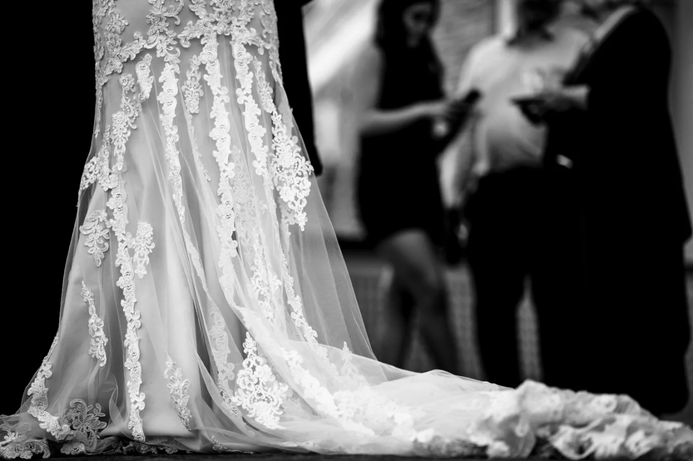 Sunning Bottom of the Wedding Dress
