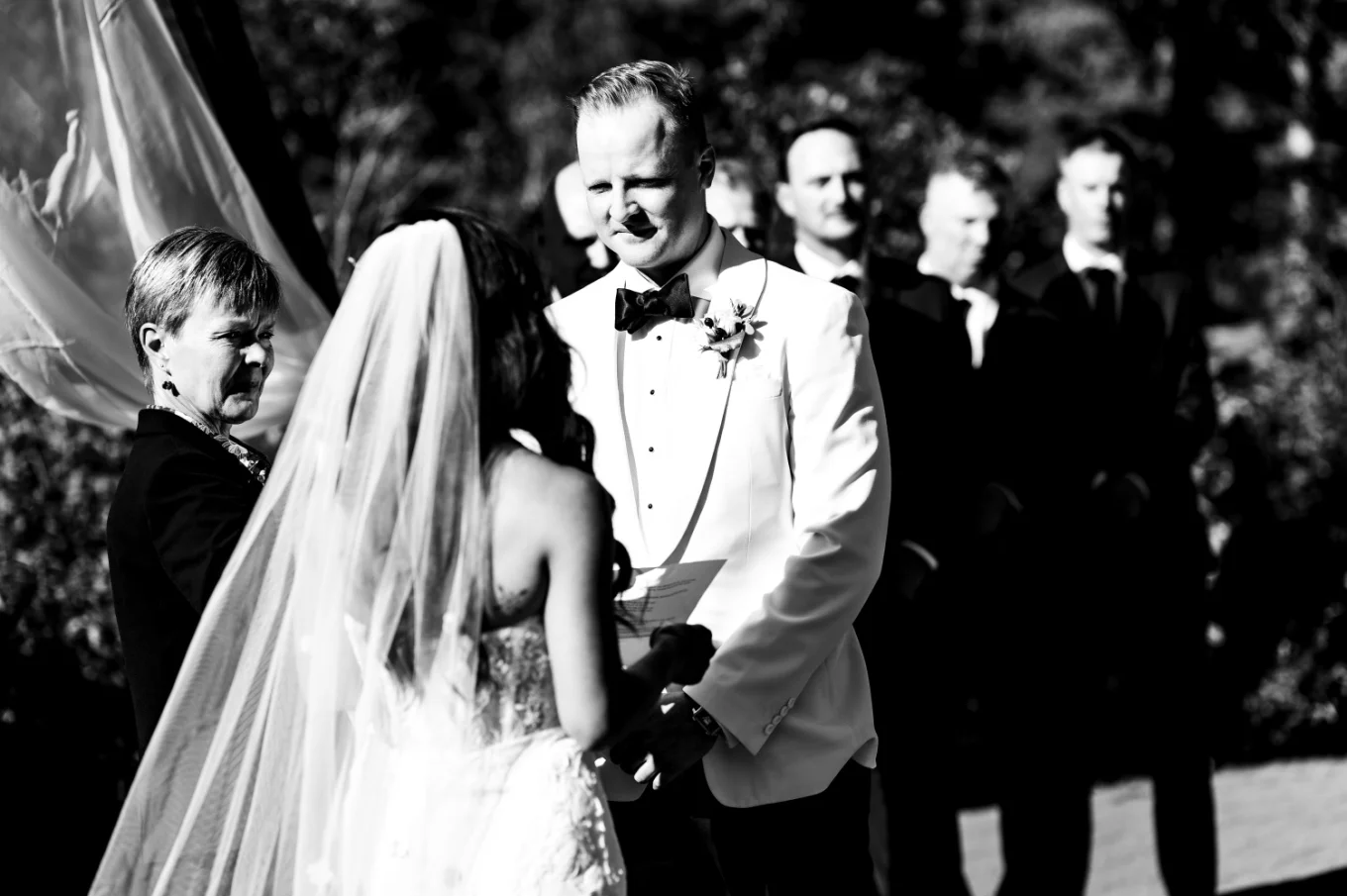 Calgary Wedding Photograph in Black and White