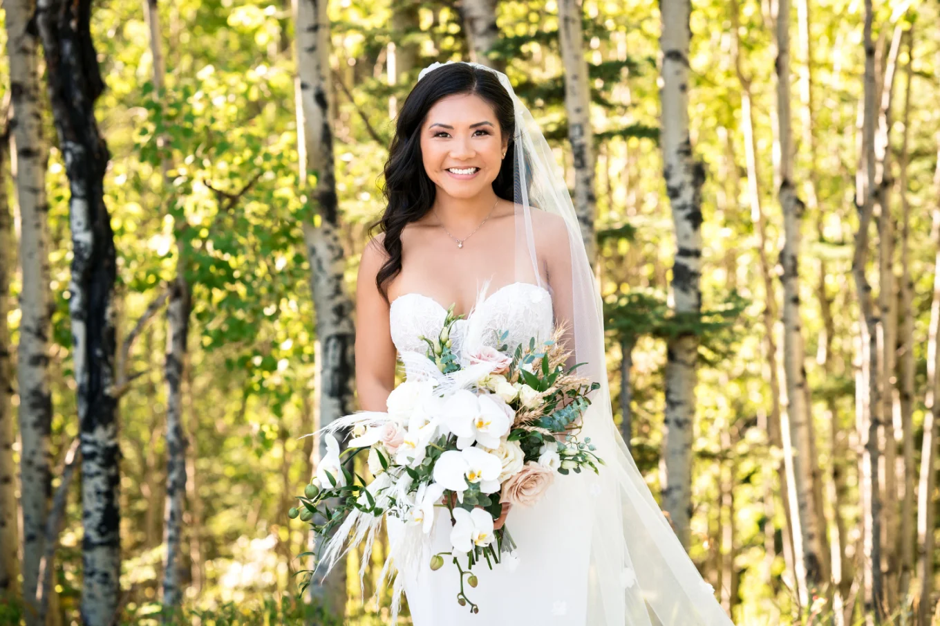 Bride's portrait in Calgary
