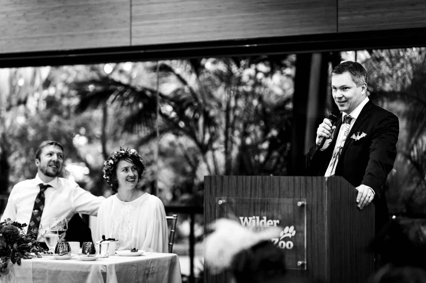 Brother of the groom hive a speech at the Calgary Wedding Reception