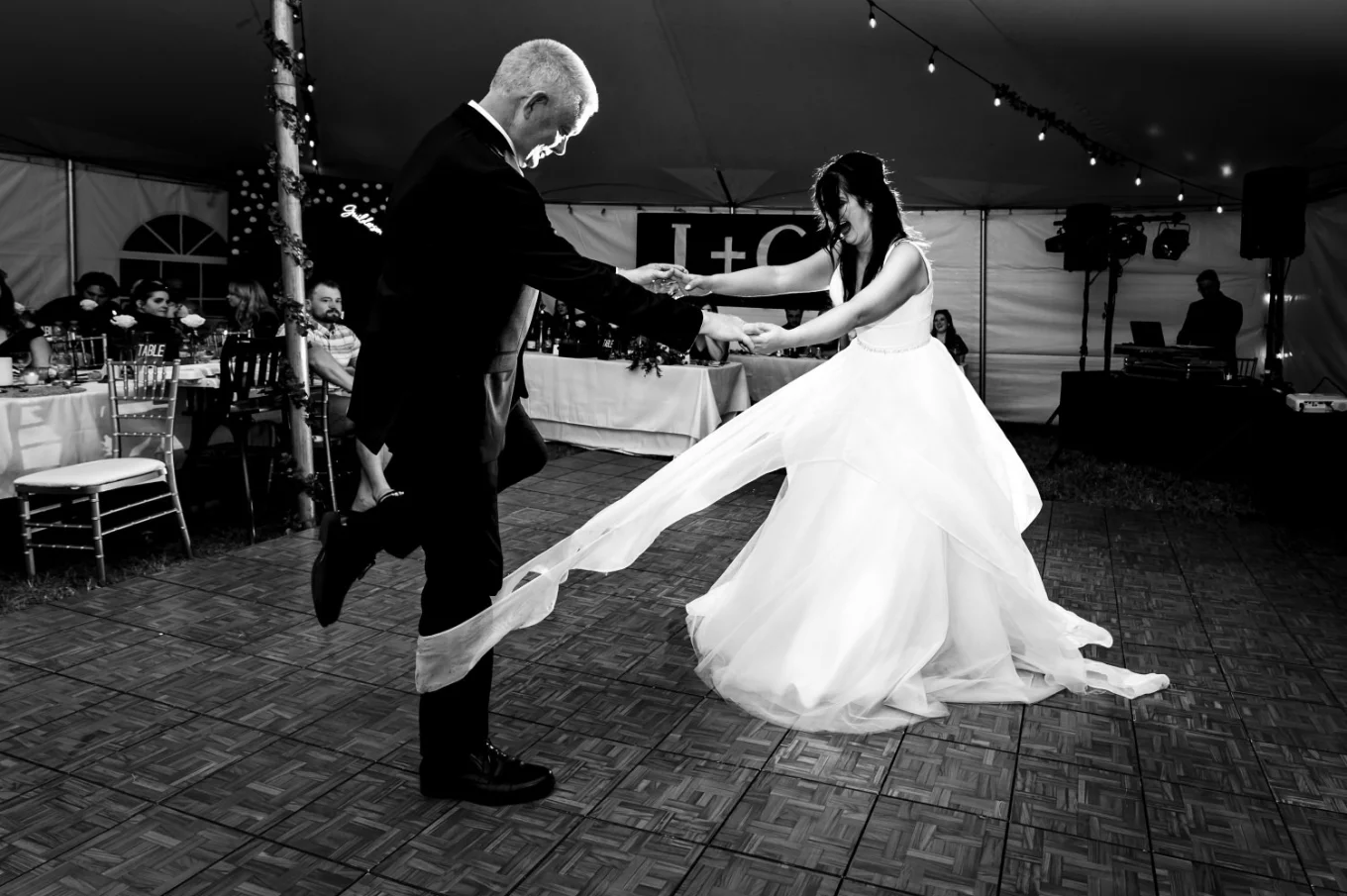 Father daughter dance at the Canadian Wedding