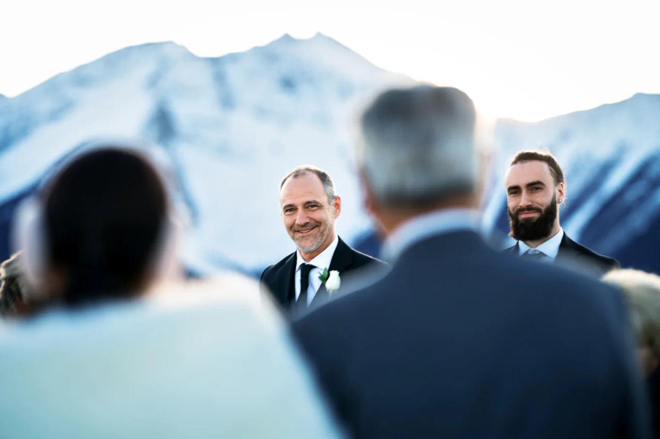 First look on the bride walking down the aisle at Banf Gongola.