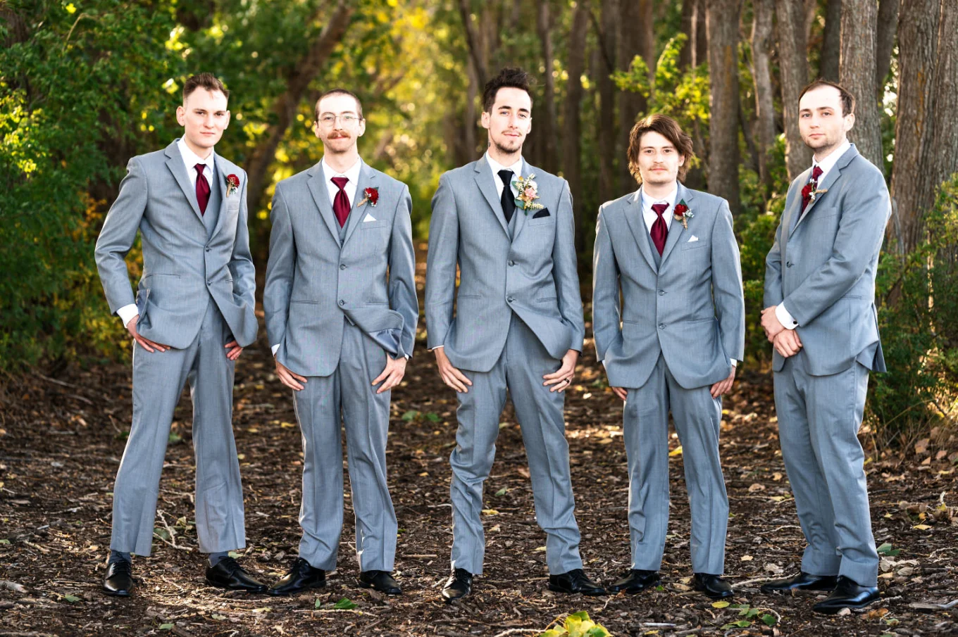 Groomsman wedding portrait