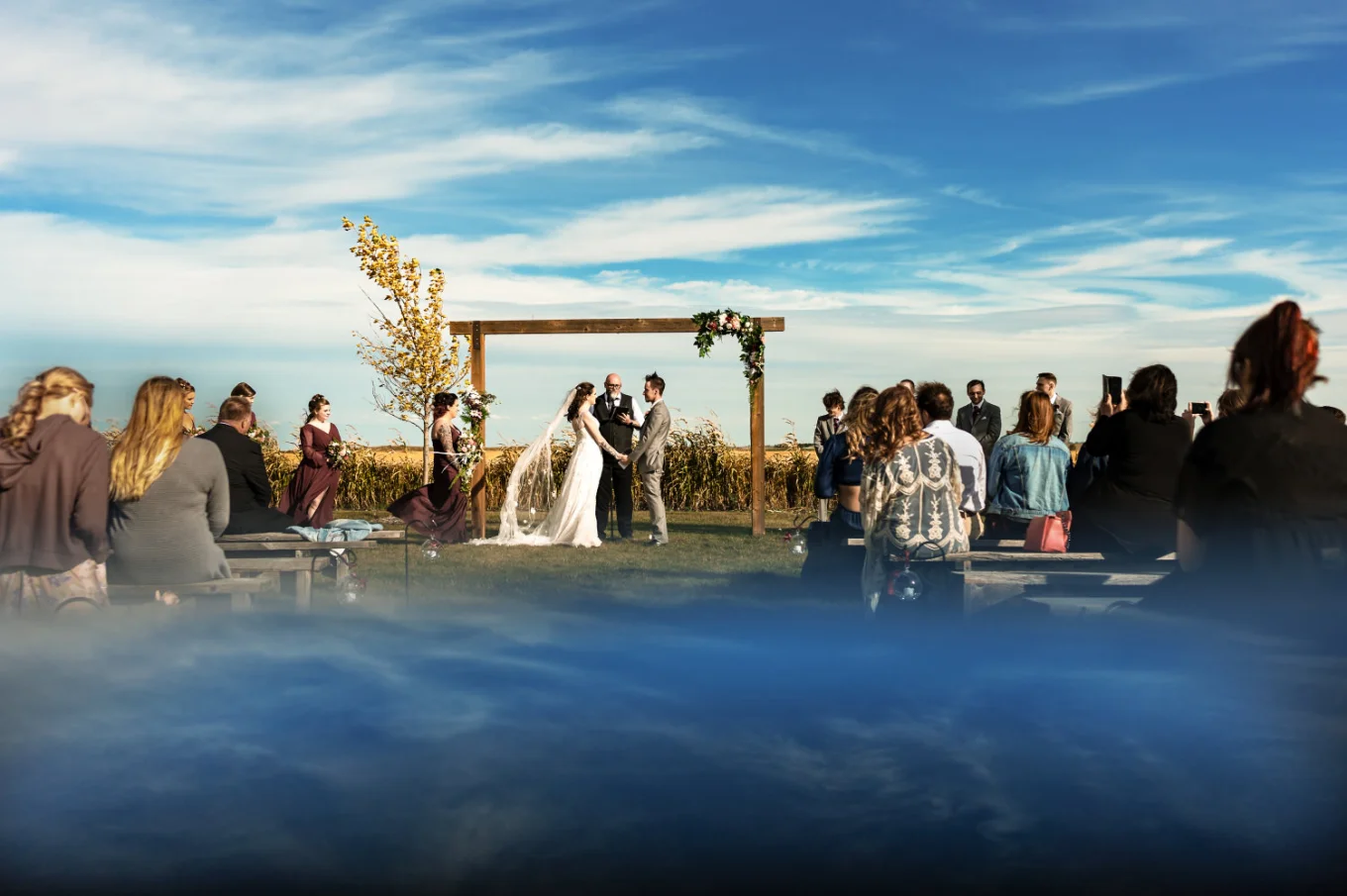 Wedding Ceremony caltured by Calgary Wedding Photographer