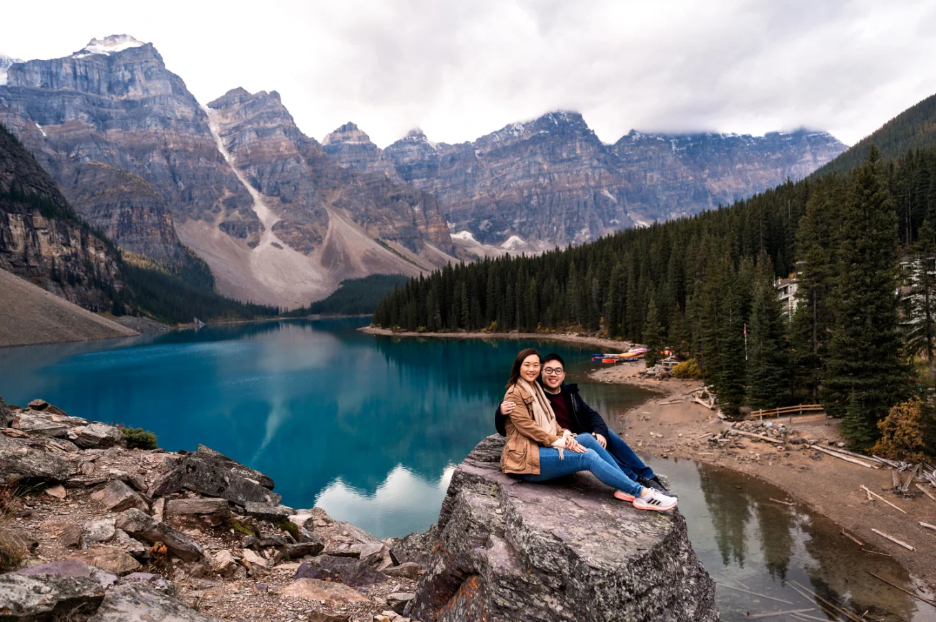 Engagement Photography at Moraine Lake