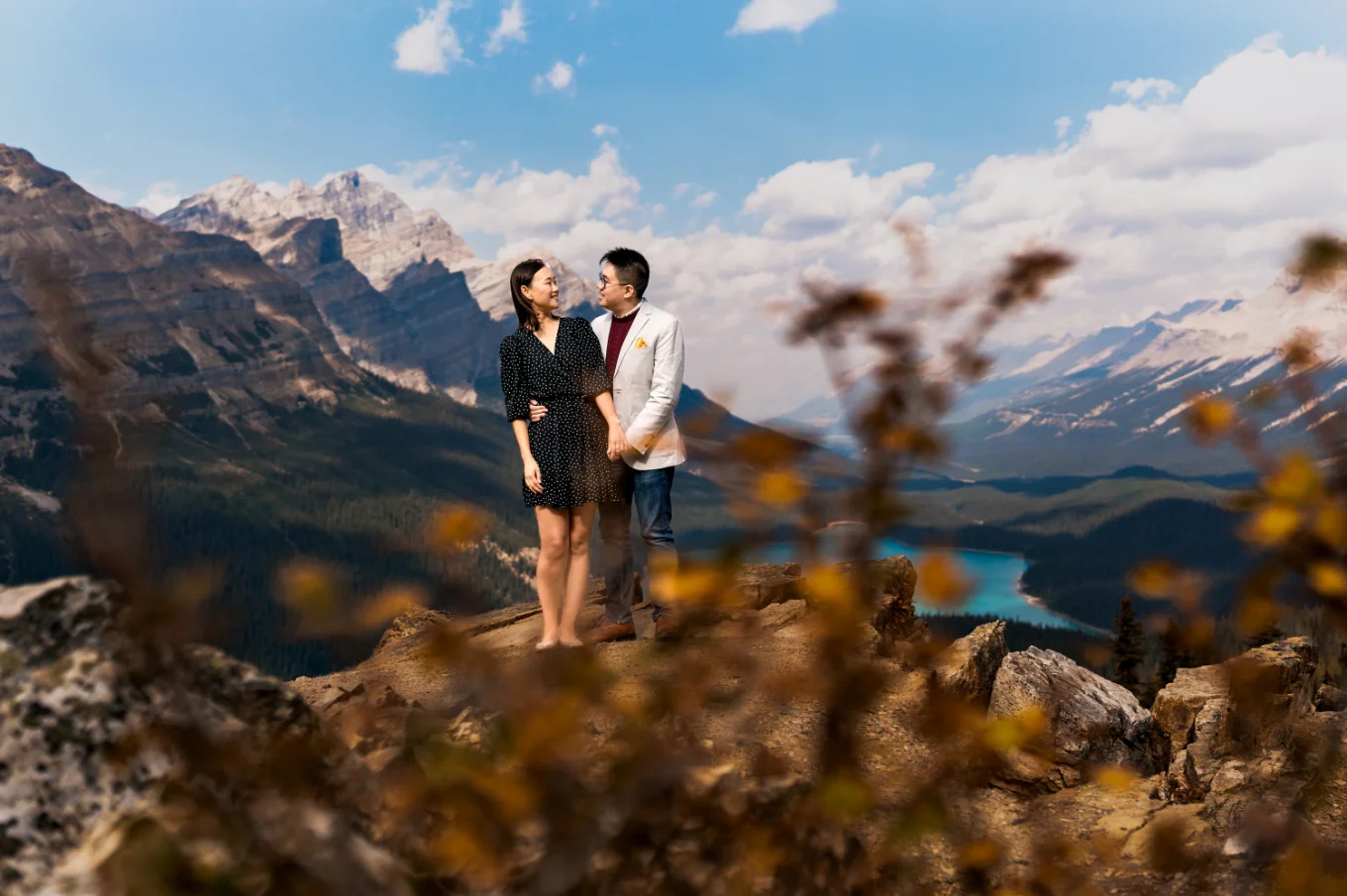 Fall Engagement Photography in the Canadian Rockies