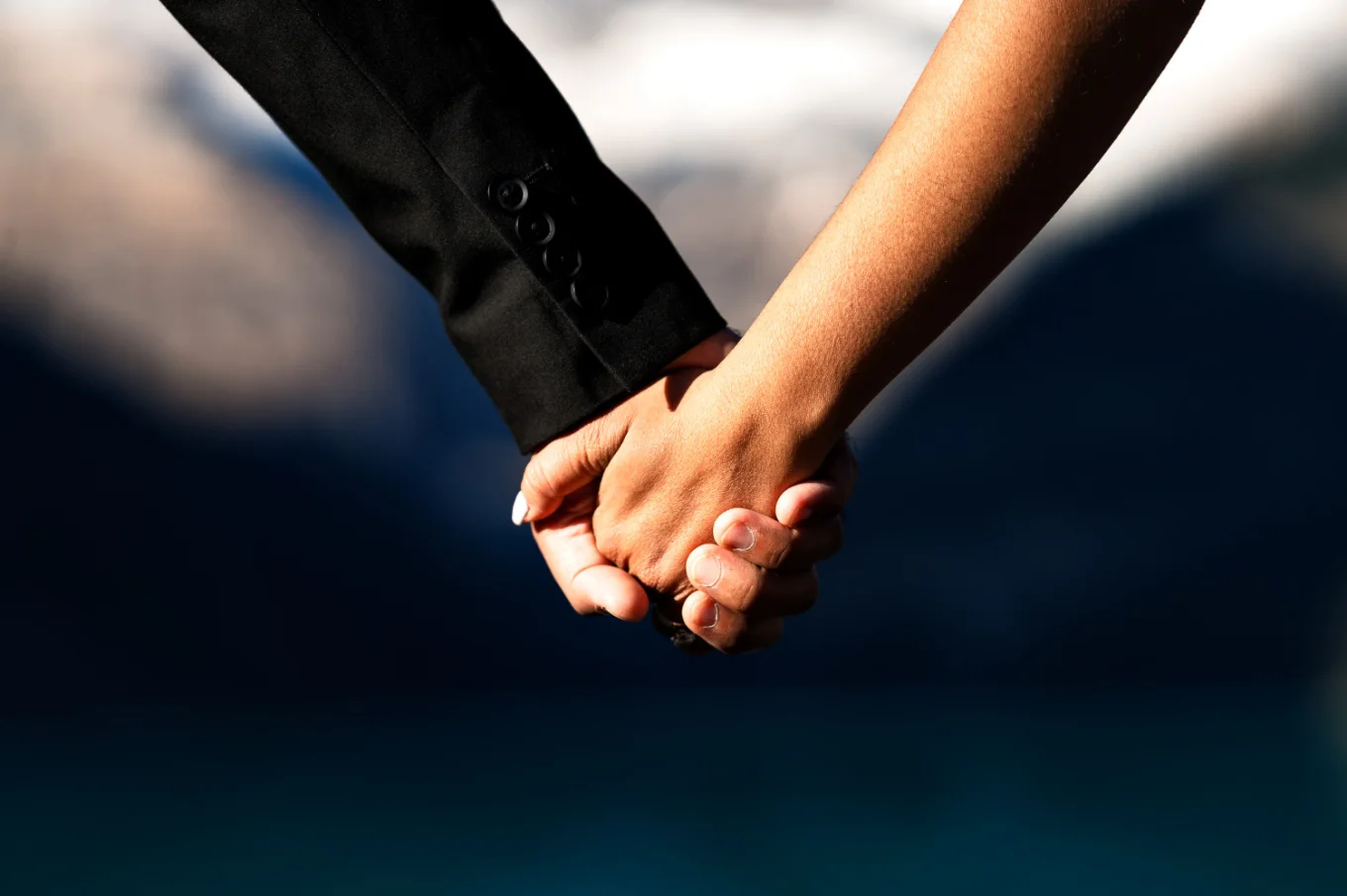 Holding hands