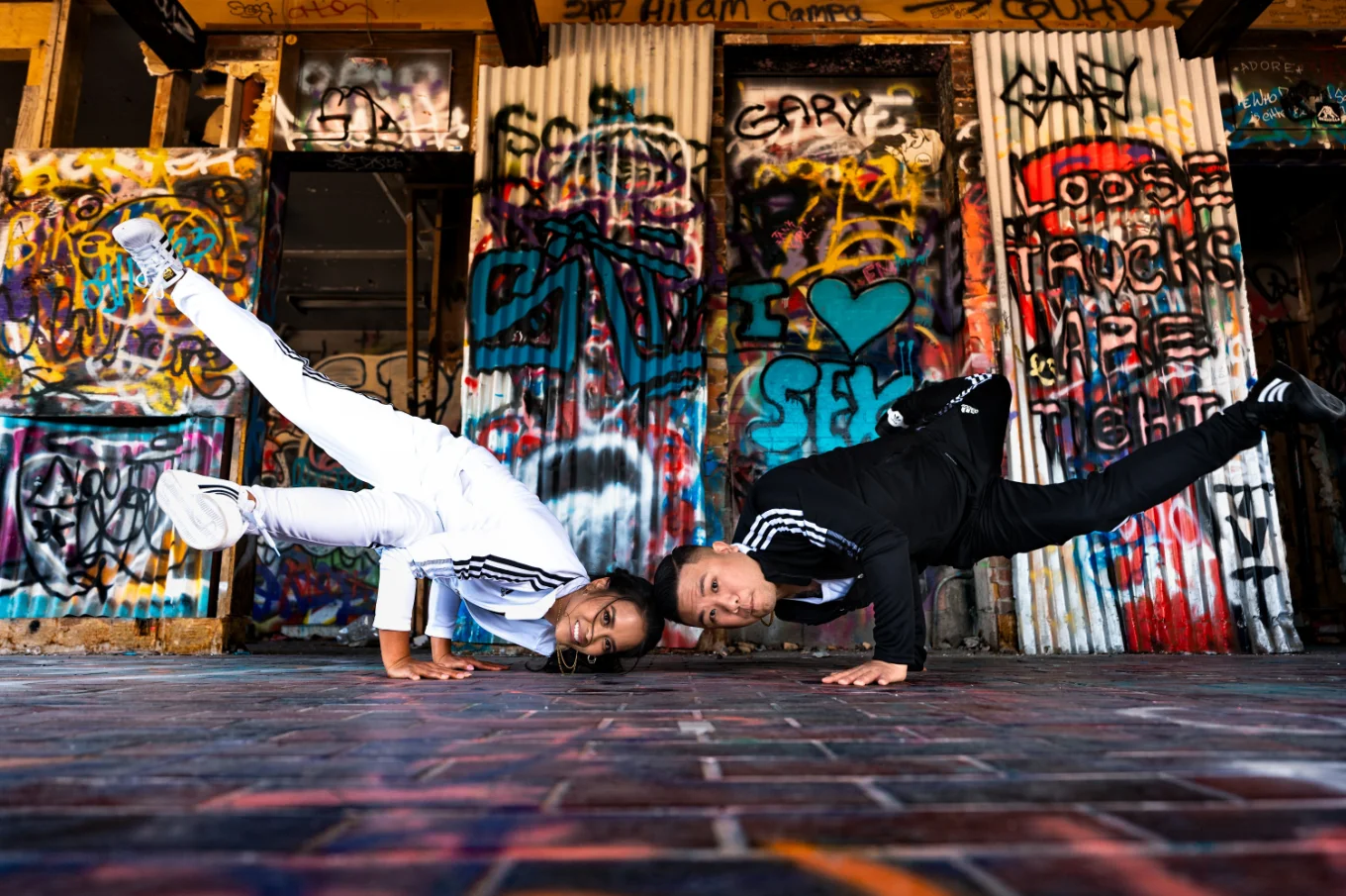 Breakdance in an old building in Banff.
