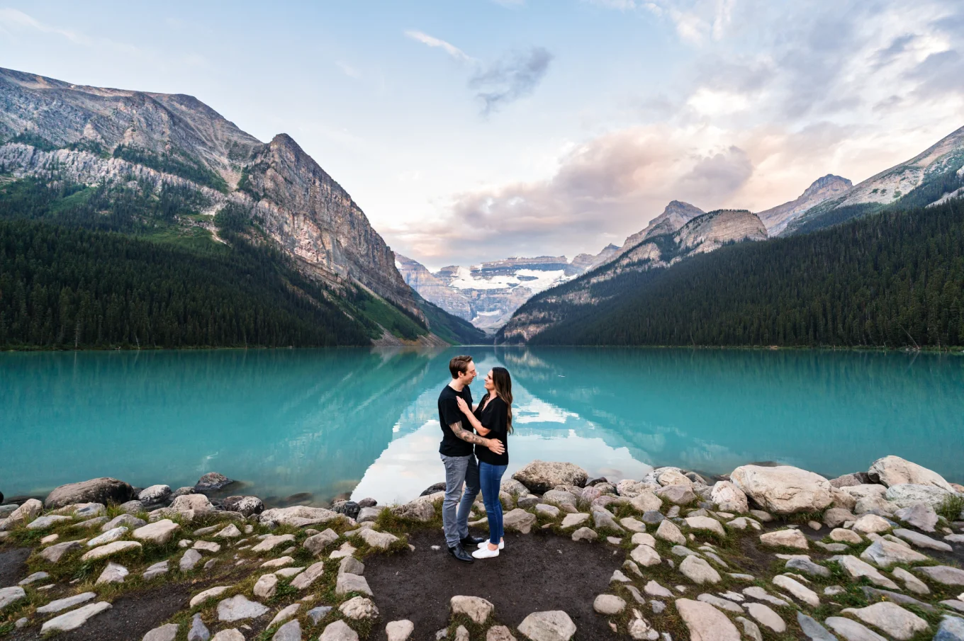 Engagement Photography At Lake Louise