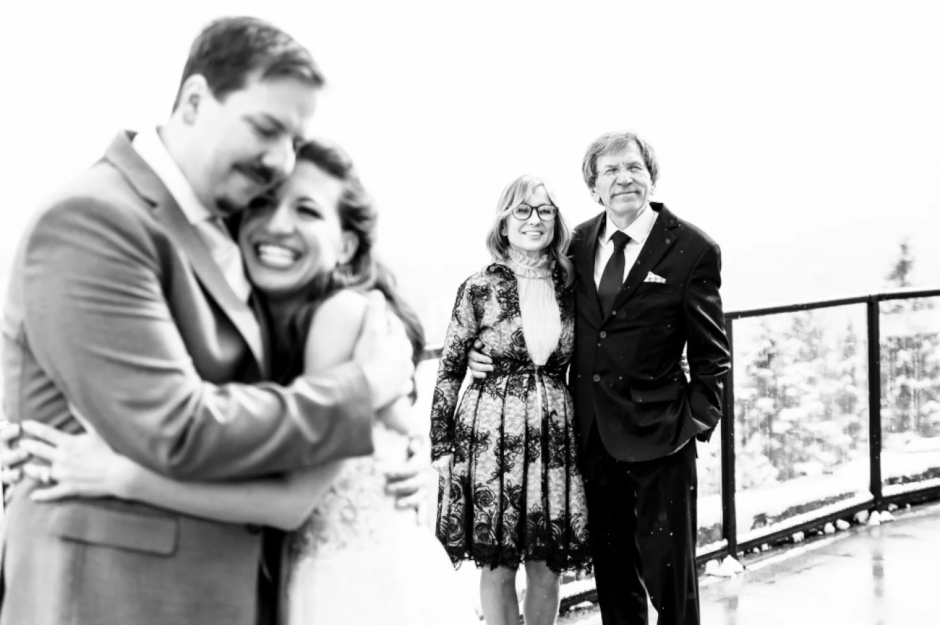 Creative family photo session during Kananaskis Wedding Alberta