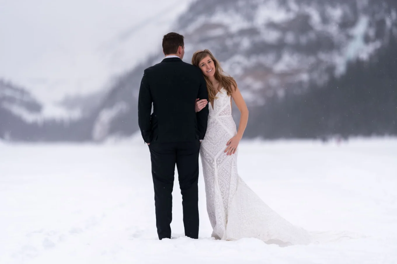Winter Wedding Photography at Lake Louise