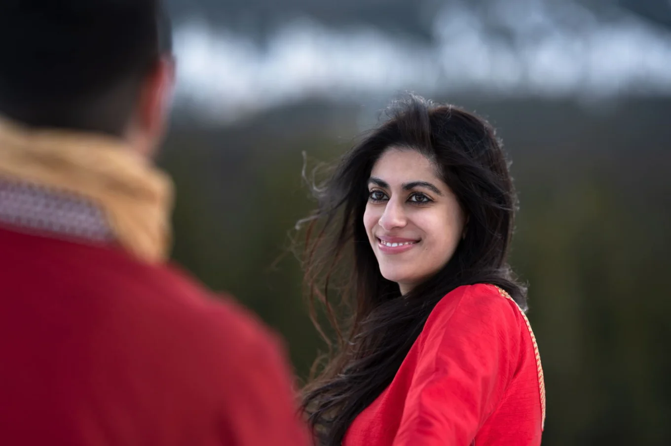 Beautiful Indian Bridal Portrait in banff.