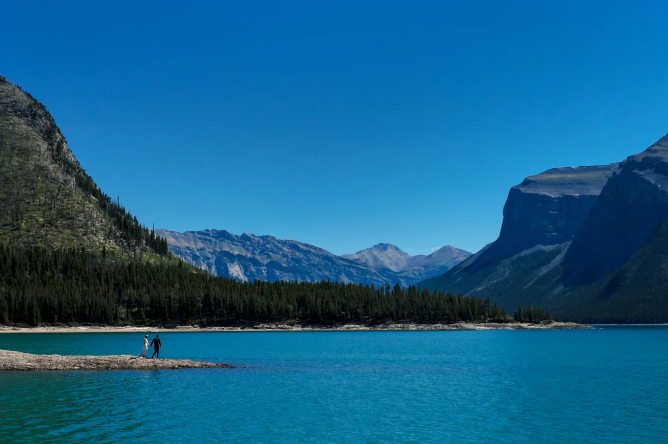 Minnewanka Lake Wedding.