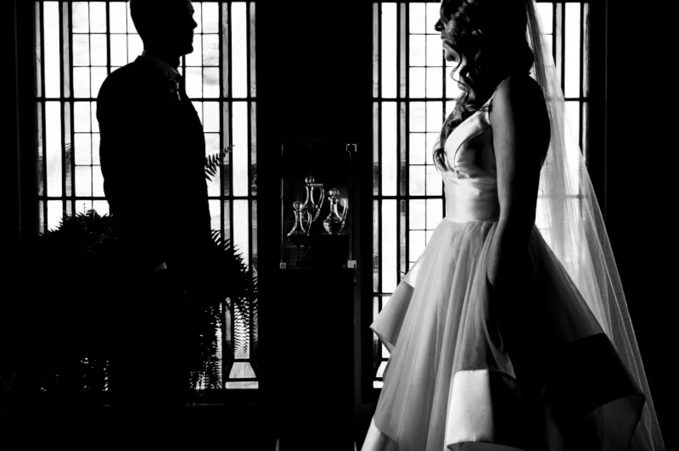 Newlyweds are posing to Calgary Weddings Photographers .