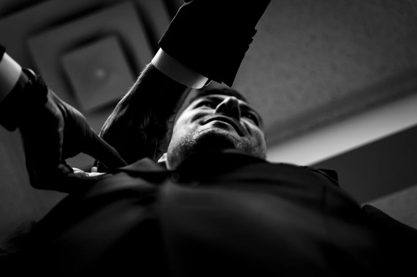 Grooms getting ready time before Calgary Wedding Ceremony