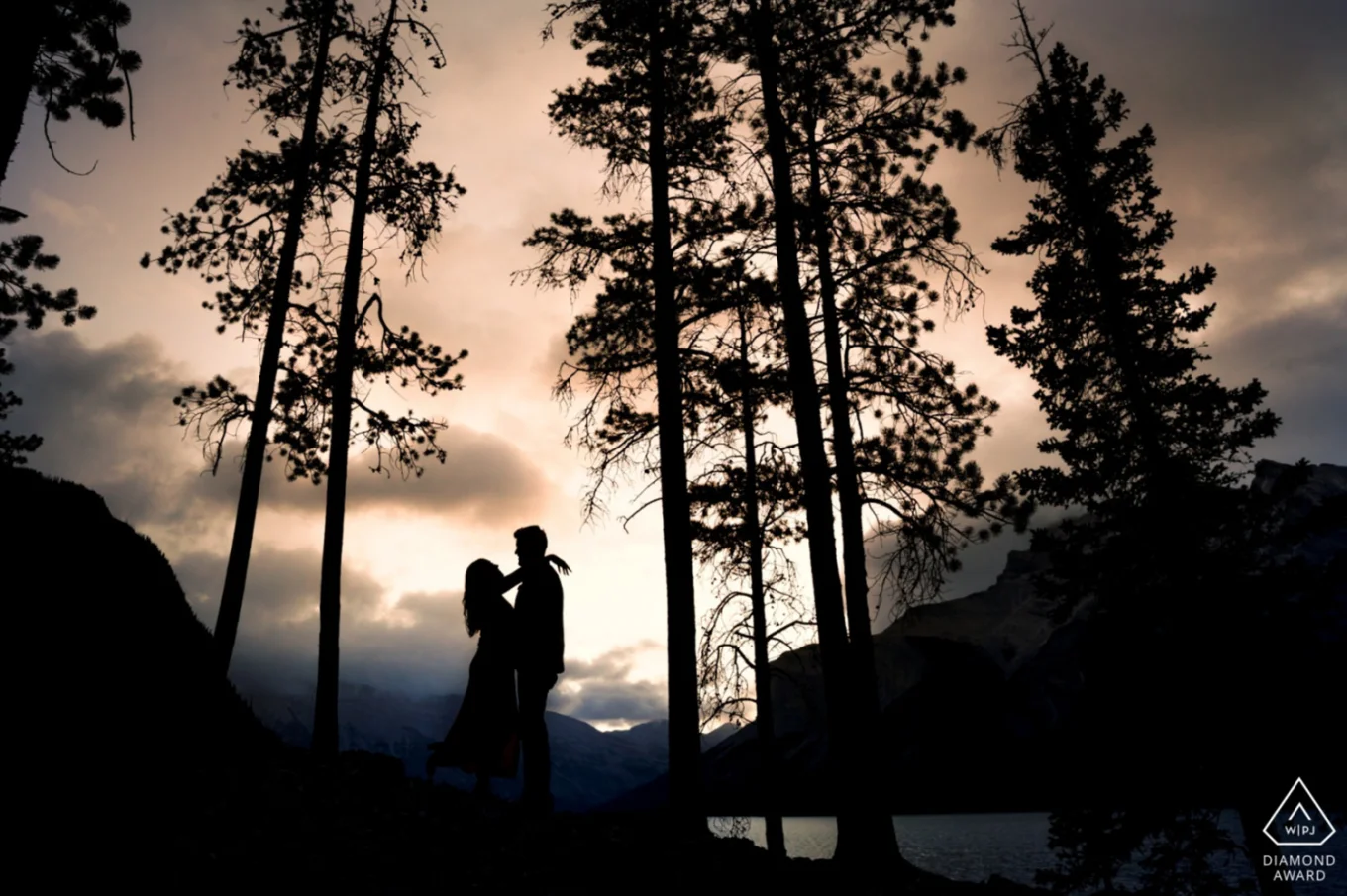 the best silhouette engagement photo. Diamond Award