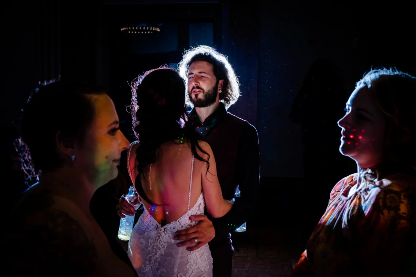 Bride and groom at the dance floor.