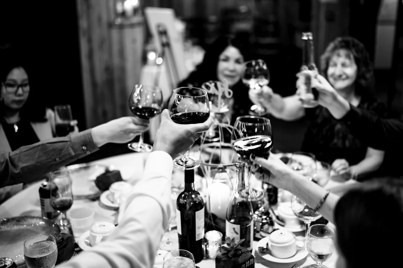Toast during Calgary ZOO wedding.