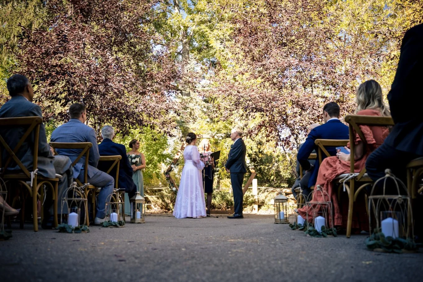Amazing summer, wedding ceremony in Calgary Zoo.