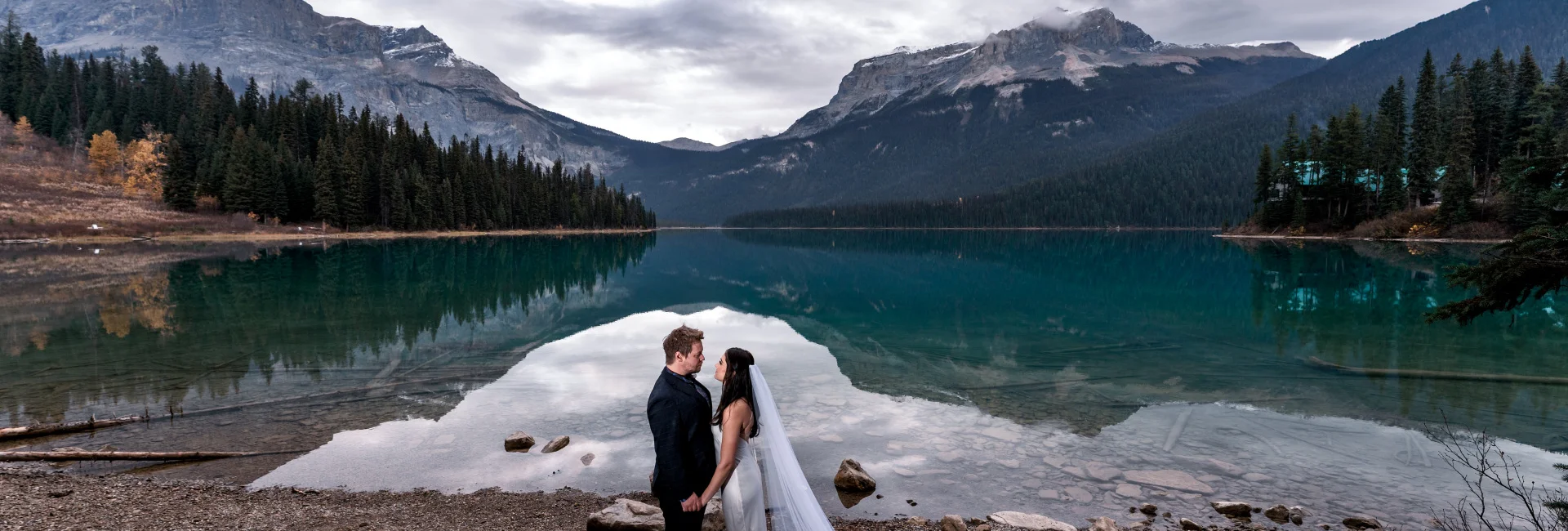 Elopement at Emerald Lake in Canada
