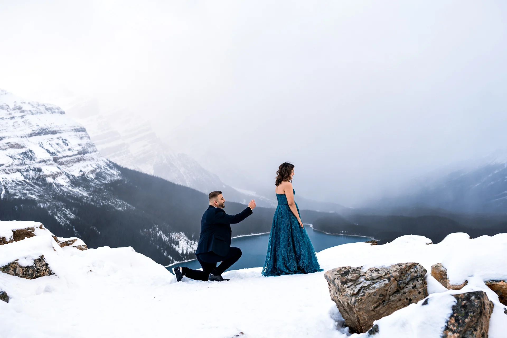 Proposal at Moraine Lake
