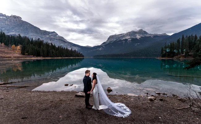 Elopement at Emerald Lake in Canada