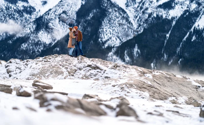 Coupe in love in the Canadian Rockies