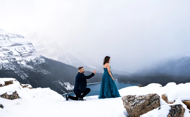 Proposal at Moraine Lake