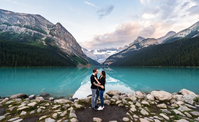 Engagement Photography At Lake Louise