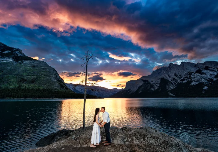 Pre-wedding portrait in Banff