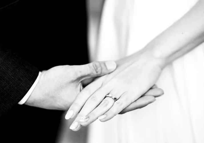 hands with the wedding ring