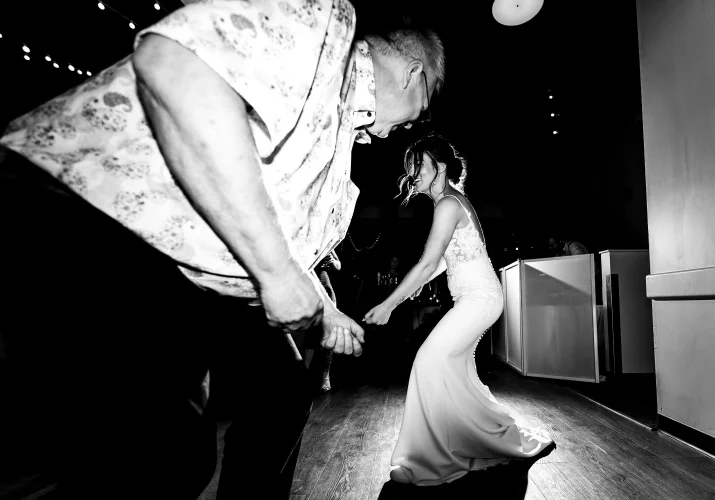 Fun dance floor at the Calgary wedding