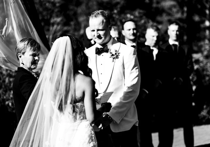 Calgary Wedding Photograph in Black and White