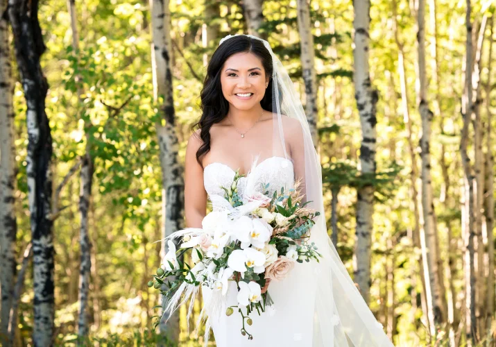 Bride's portrait in Calgary