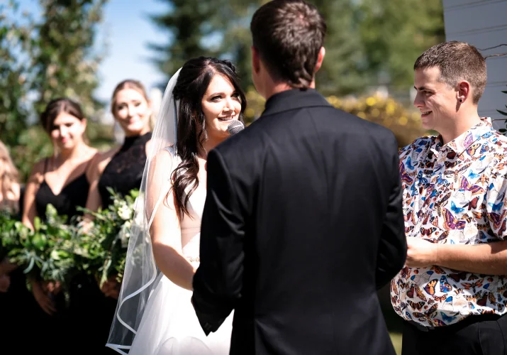 Bride speech at the Calgary Wedding Ceremony