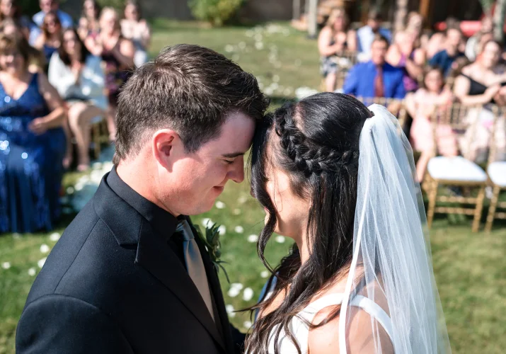 Calgary Wedding Ceremony at the Canadian Farm.