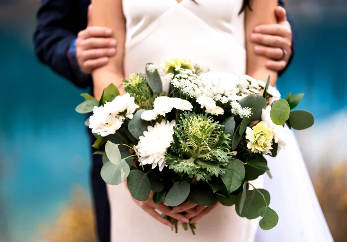 A wedding bouquet
