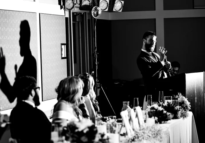 speeches at the wedding in Edmonton