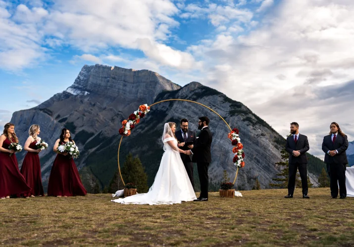 Banff Elopement Ceremony at Tunnel Mountain