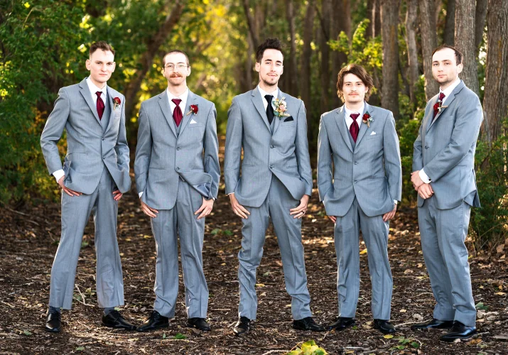 Groomsman wedding portrait