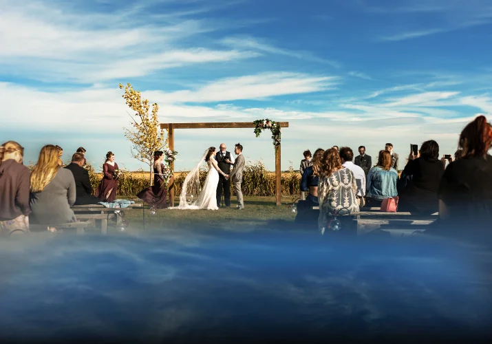 Wedding Ceremony caltured by Calgary Wedding Photographer