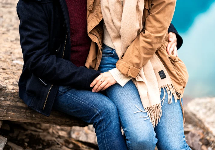 legs of the couple
