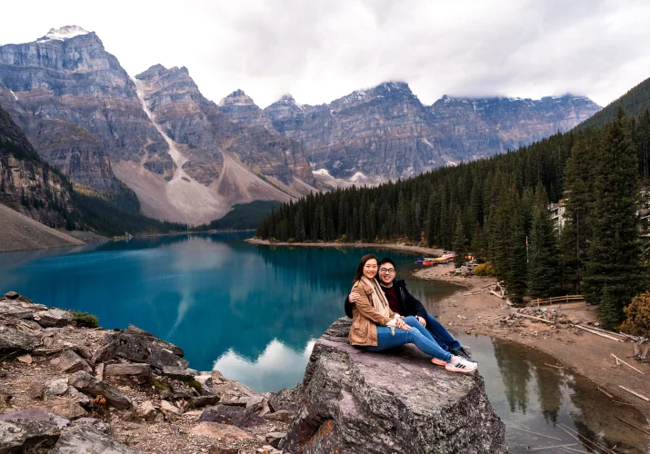 Engagement Photography at Moraine Lake