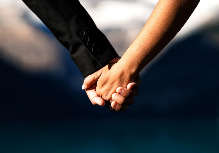 Holding hands