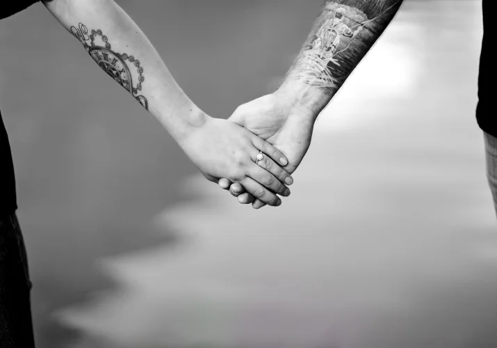 Holding hands