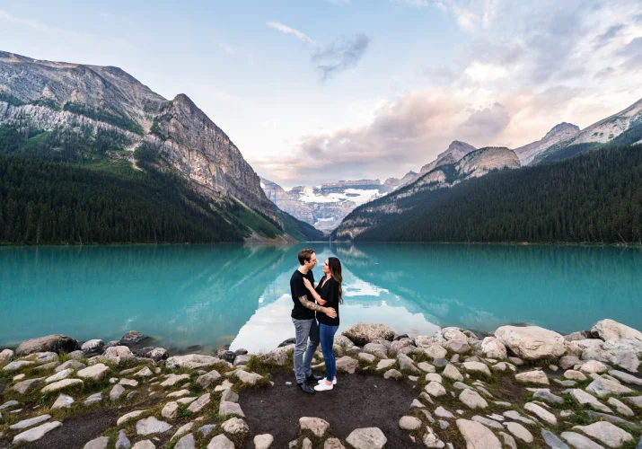 Engagement Photography At Lake Louise