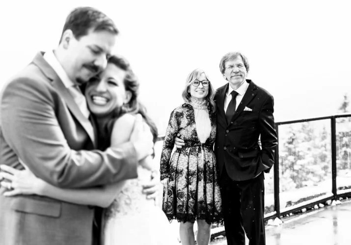 Creative family photo session during Kananaskis Wedding Alberta